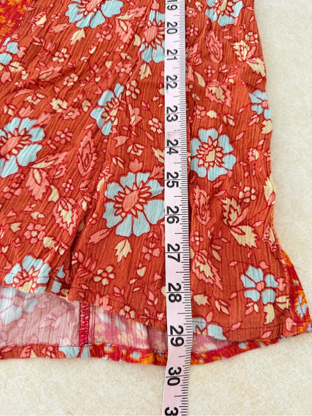 Free People Orange Rust Bali Sultry Boho Flare Pants Size XS 57015 - Picture 11 of 12